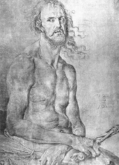 Albrecht Durer Self-Portrait as the Man of Sorrows oil painting picture